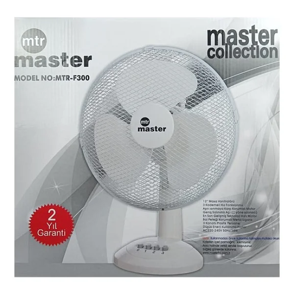 Master MTR-F300 Siyah Masaüstü Vantilatör - Görsel 5