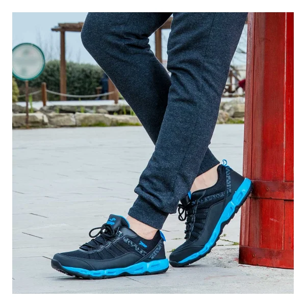Jump 21088 Siyah-Mavi Erkek Spor Ayakkabı - Görsel 4