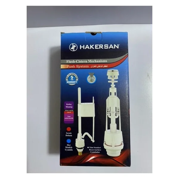 Hakersan Klozet Iç Rezervuar Takımı Basmalı Sistem - Görsel 3