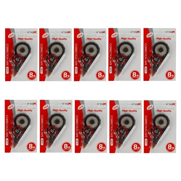Magnetek Inox Düzeltici Şerit Silici 5 mm x 8 mt 10 Adet Yüksek Kalite Ofis ve Okul Kullanımı İçin - Görsel 4