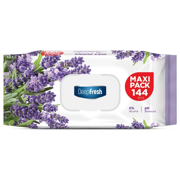 Deep Fresh Maxi Pack Lavanta 144 Yaprak Islak Mendil - Görsel 5