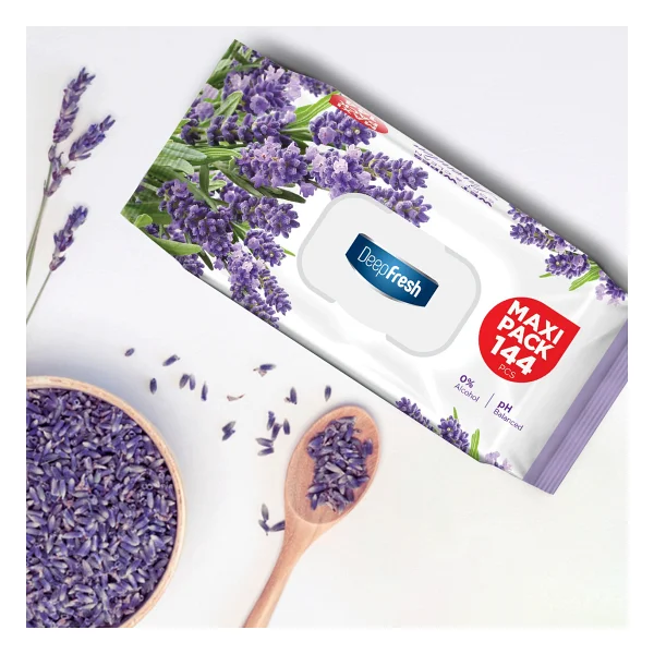 Deep Fresh Maxi Pack Lavanta 144 Yaprak Islak Mendil - Görsel 3