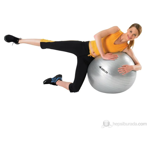 Delta 65 cm Dura-Strong Deluxe Gümüş Pilates Topu (Pompasız) - Görsel 6