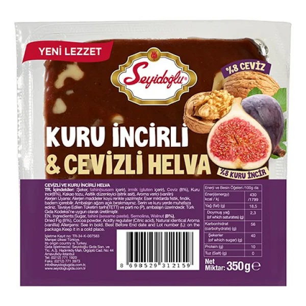 Seyidoğlu Kuru İncirli ve Cevizli Helva 350 gr - Görsel 2