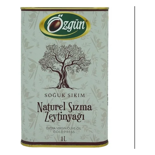 Özgün Soğuk Sıkım Natürel Sızma Zeytinyağı 1 lt Teneke - Görsel 2