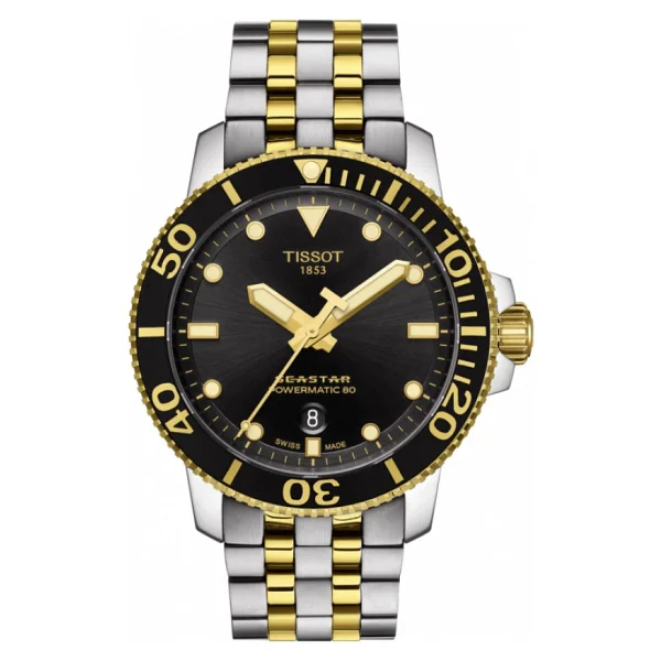Tissot Seastar 1000 Powermatic 80 T120.407.22.051.00 Çelik Kordon Siyah-Gold Erkek Kol Saati - Görsel 4