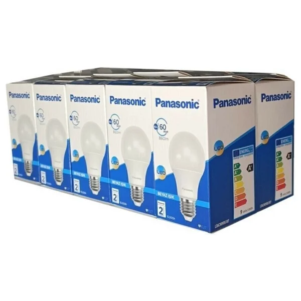 Panasonic Beyaz Işık 8.5 W-60 W E27 10'lu LED Ampul - Görsel 3