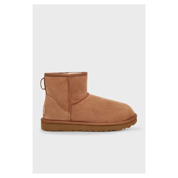 UGG Classic Mini II 1016222 İçi Kürklü Siyah Kadın Deri Bot - Görsel 7