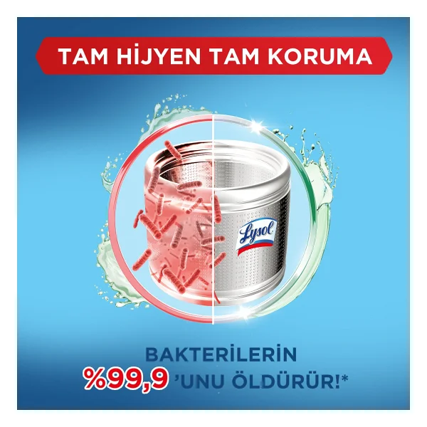 Lysol Antibakteriyel Çam ve Okaliptus Ferahlığı 250 ml Çamaşır Makinesi Temizleyici - Görsel 4