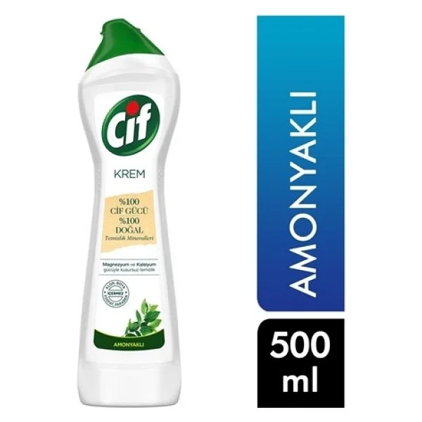 Cif Cleanboost Krem Temizleyici Amonyak 500 ml 16'lı - Görsel 2