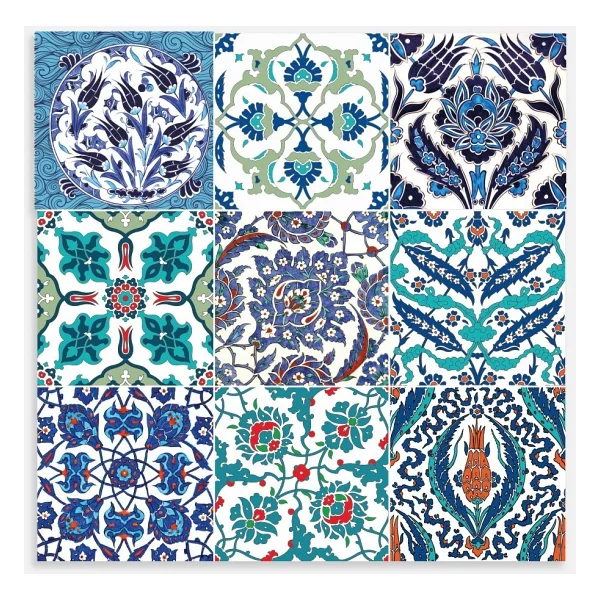 Tink Kendinden Yapışkanlı Çini 019 Desenli Pvc Karo 30X30 cm 4'lü 0,36 M2 - Görsel 4