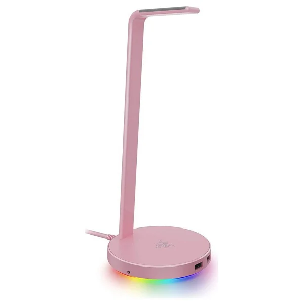 Razer V2 Chroma Quartz Rgb Pembe Gaming Kulaklık Standı - Açık Pembe - Görsel 4