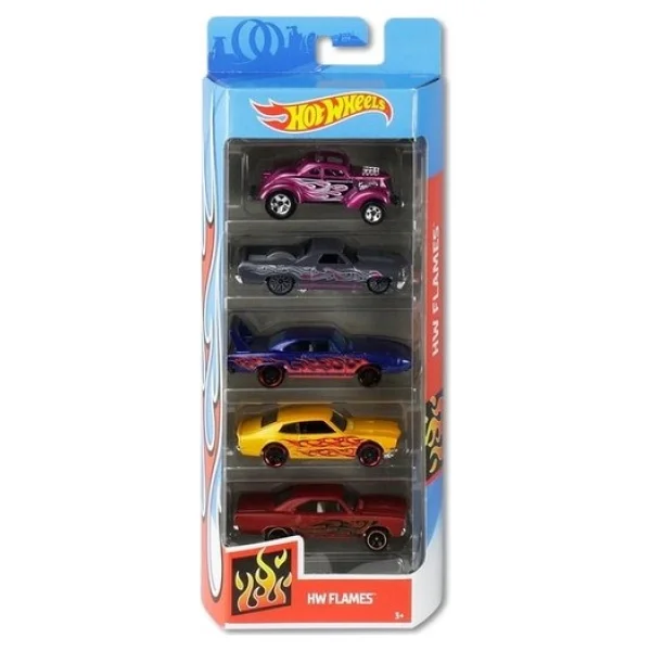 Hot Wheels HW Flames 5'li Araba Seti GHP60 - Görsel 2