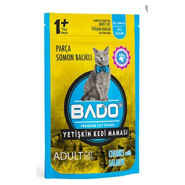 Bado Somonlu 85 gr Yetişkin Yaş Kedi Maması - Görsel 3