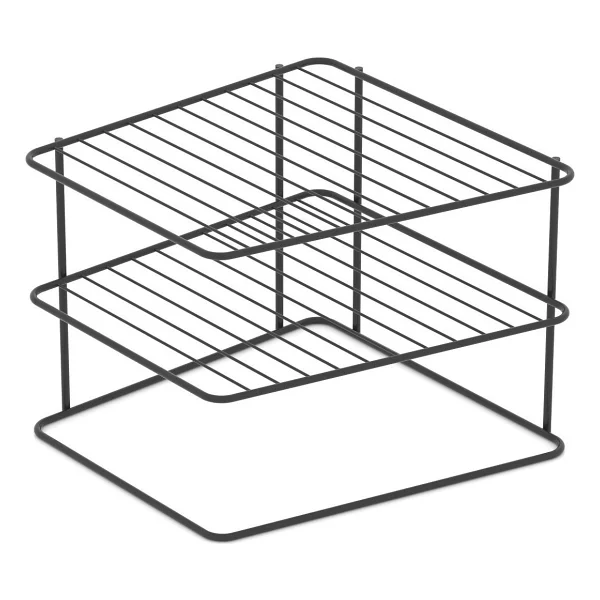 Tekno-tel KB091 Dolap Içi Düzenleyici Mutfak Rafı Metal Mat Siyah - Görsel 3