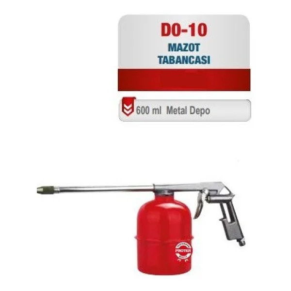 Proter Pr Do-10 Mazot Tabancası 600ML Metal Depo - Görsel 2