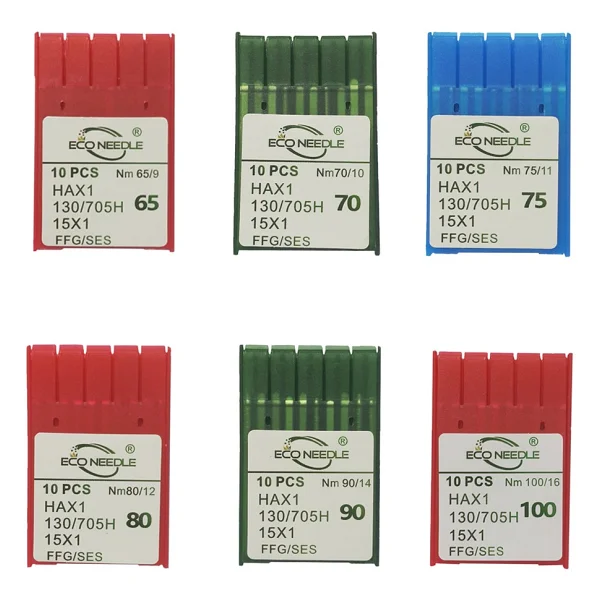 Eco Needle HAX1 Ev Tipi Dikiş Makine İğnesi 9-10-11-12-14-16 Numara 60 Parça Set - Görsel 2