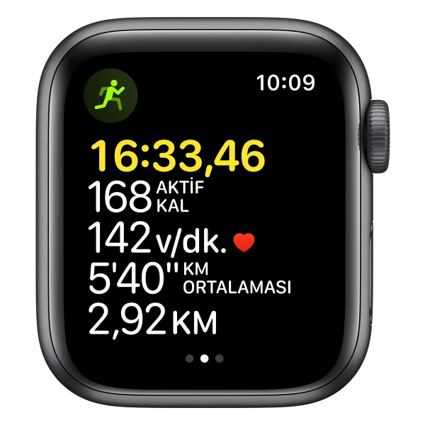 Apple Watch SE GPS 40mm Uzay Grisi Alüminyum Kasa ve Spor Kordon Akıllı Saat - Görsel 3