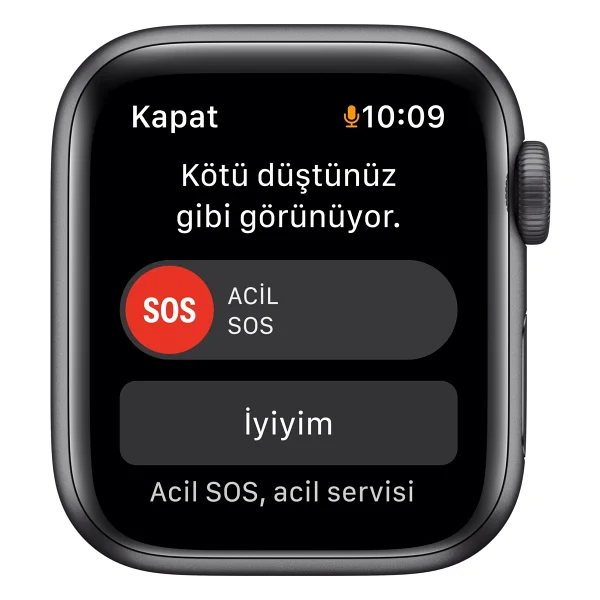 Apple Watch SE GPS 40mm Uzay Grisi Alüminyum Kasa ve Spor Kordon Akıllı Saat - Görsel 5