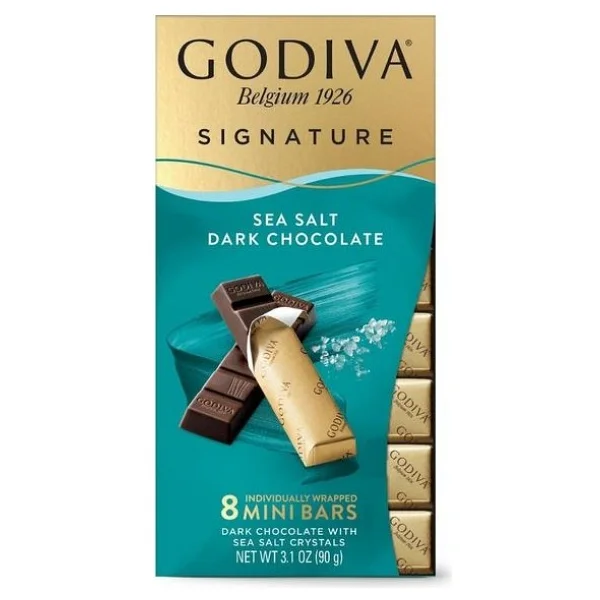 Godiva Signature 90 gr Deniz Tuzlu Bitter Tablet Çikolata - Görsel 2