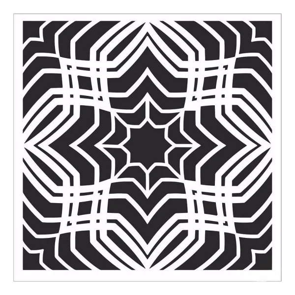 Home Decor Mini Stencil HDM-149 25X25 - Görsel 2