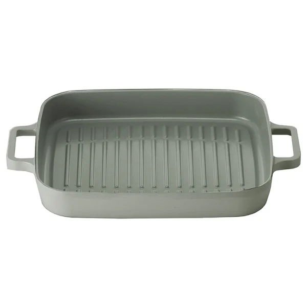 Neoflam D-NEOG128G Fika Gri 28 cm Dikdörtgen Alüminyum Döküm Grill Tava - Görsel 7