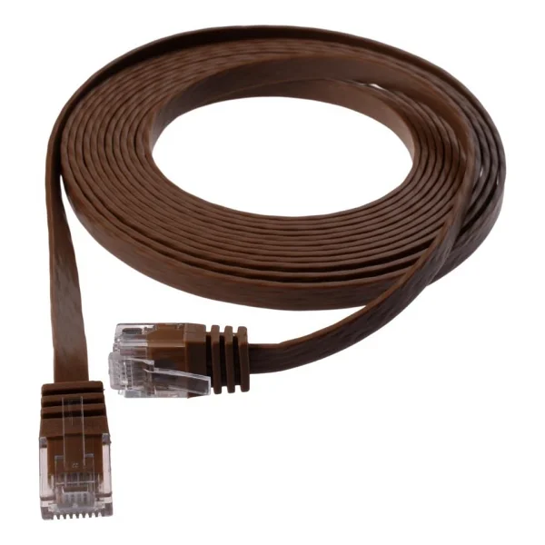 IRENIS CAT6 Yassı Ethernet (Network, LAN) Kablosu Beyaz 5 metre - 5 m - Görsel 10