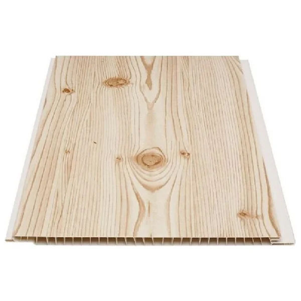 Ser Profil Fındık Ahşap Desen Plastik Pvc Duvar Tavan Lambiri / 20 Adet 20 cm x 1,5 M - 6 M2 - Görsel 5