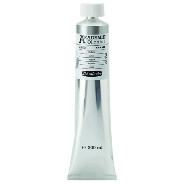 Schmincke Akademie 200 ml 800 Silver Yağlı Boya - Görsel 2