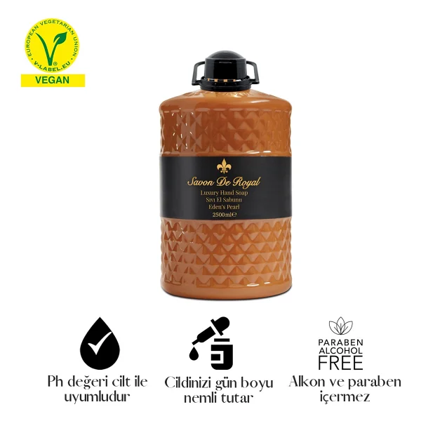 Savon De Royal Luxury Vegan Eden's Pearl Sıvı Sabun 2.5 lt - Görsel 2
