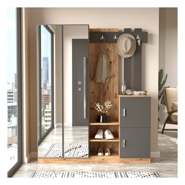 Robin Home Sofia Aynalı Portmanto - Görsel 6