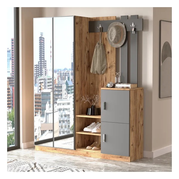 Robin Home Sofia Aynalı Portmanto - Görsel 2