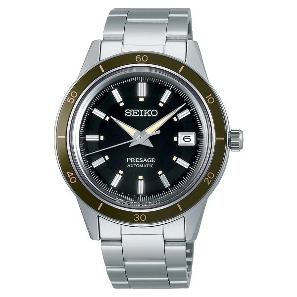 Seiko Presage Style60's SRPG07 Çelik Kordon Siyah Erkek Kol Saati - Görsel 6
