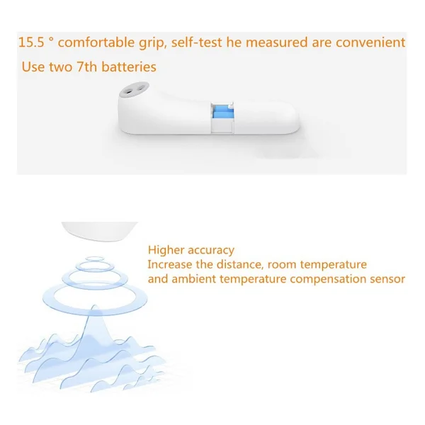 Xiaomi Mijia iHealth Led Temassız Dijital Ekran Ateş Ölçer - Görsel 5