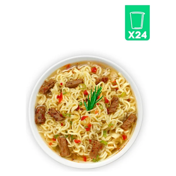 Indomie Dana Eti Aromalı Bardak Hazır Noodle 60 gr 24'lü - Görsel 4