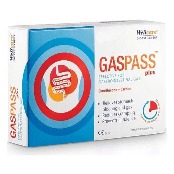 Wellcare Gaspass Plus 20 Tablet - Görsel 2