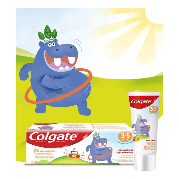 Colgate Nane Aromalı 3-5 Yaş Florürsüz Çocuk Diş Macunu 60 ml - Görsel 3