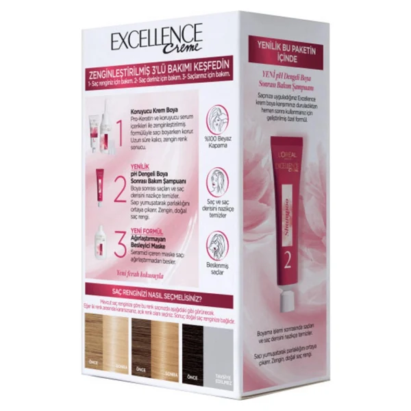L'Oreal Paris Excellence Creme 10 Açık Sarı Saç Boyası - Görsel 5
