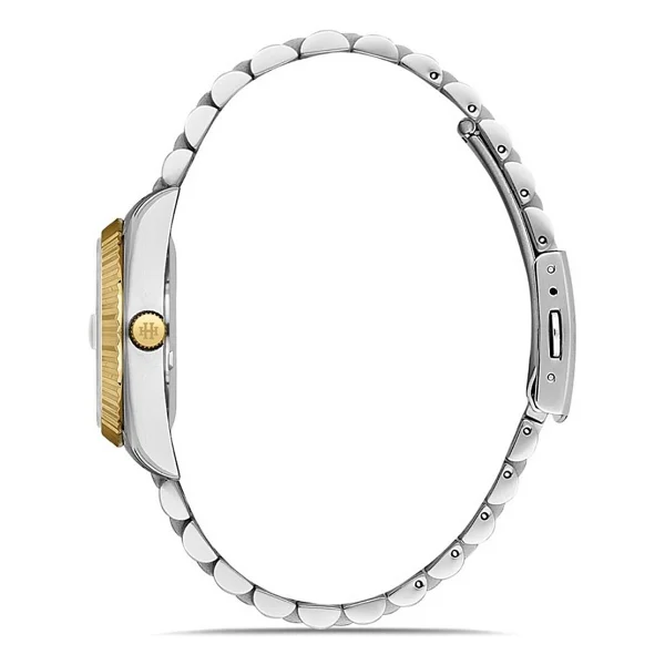 Hislon Classic Queen QL124T-08SG Altın-Gümüş Kadın Kol Saati - Görsel 5