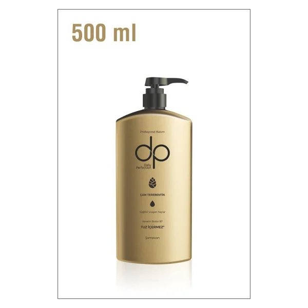 Dp Daily Perfection Şampuan Çam Terebentin Tuzsuz 2 Adet X 500 Ml - Görsel 5