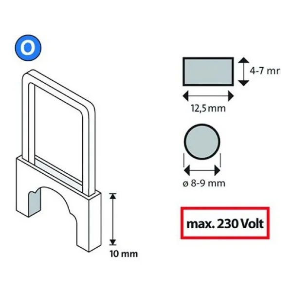 NOVUS O/10 Tip İzoleli Kablo Zımba Teli 350 li Paket - Görsel 2