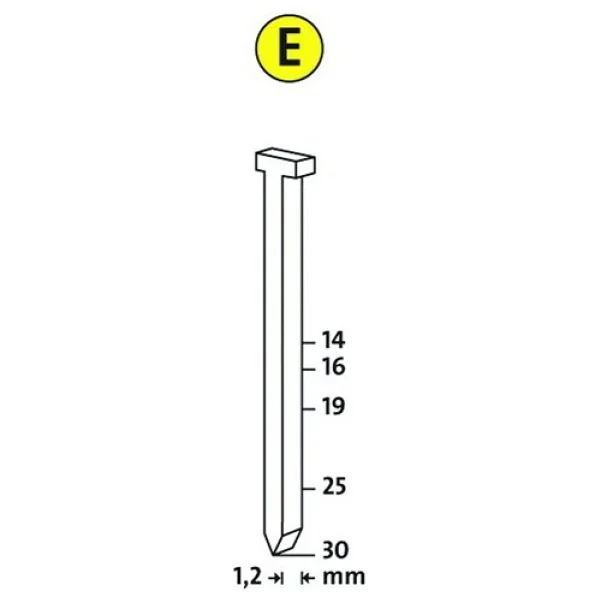 NOVUS E TİP J/25 Çivi 1000 li Paket - Görsel 2