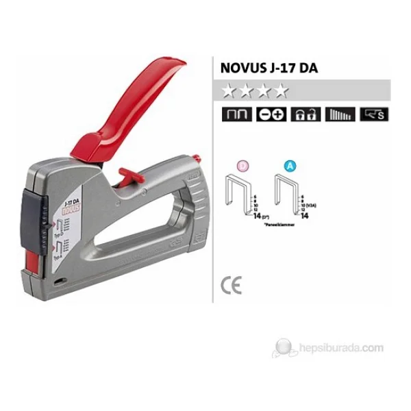 Novus J-17 DA Mekanik Zımba Tabancası - Görsel 2