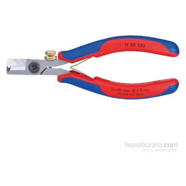 Knipex 11 82 130 mm Elektronikçi Kablo Sıyırma Pensesi - Görsel 2