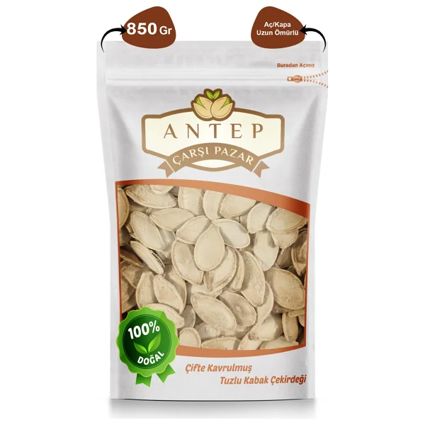 Antep Çarşı Pazar Tuzlu Kabak Çekirdeği 850 gr - Görsel 3