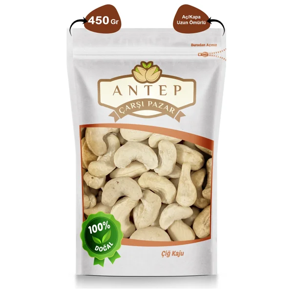 Antep Çarşı Pazar Çiğ Kaju 450 gr - Görsel 3