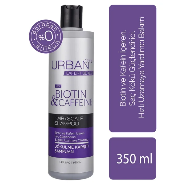 Urban Care Expert Biotin & Kafein 350 ml Saç Dökülmesine Karşı Şampuan - Görsel 2