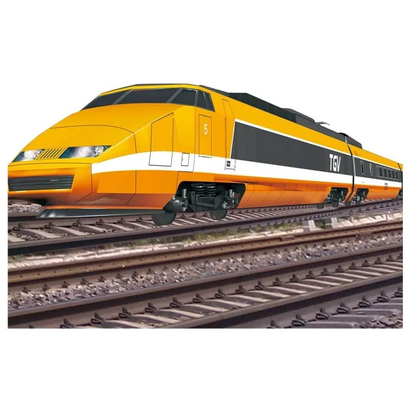 Suncon Sesli ve Işıklı Tren Seti 33 Parça Turuncu 15506 - Görsel 3
