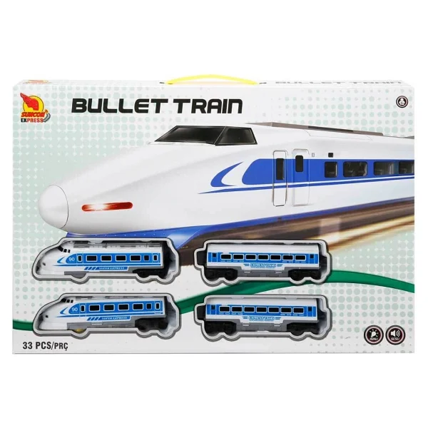 Suncon Sesli ve Işıklı Tren Seti 33 Parça Turuncu 15506 - Görsel 5