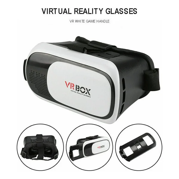 Vrbox Sanal Gerçeklik Gözlüğü Mercek Camlı Universal Uyumlu Beyaz Renkli - Görsel 6